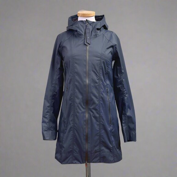 Lululemon navy rain jacket, size 4 - Picture 1 of 4